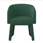 Modern style simple and elegant chair, green leisure chair, suitable for dining/bedroom/living room/reception desk (assembly required)-Green W487P186356-djyc