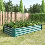 Raised Garden Bed Outdoor, 6×3×1ft , Metal RaisedRectangle Planter Beds for Plants, Vegetables, and Flowers - Green W84091003-djyc