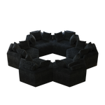 54''L Chenille Sponge single sofa,No Assembly Required,Fluffy Modern Sleeper Chair for Living room, Bedroom, Lounge and Projection Room W834P221047-djyc