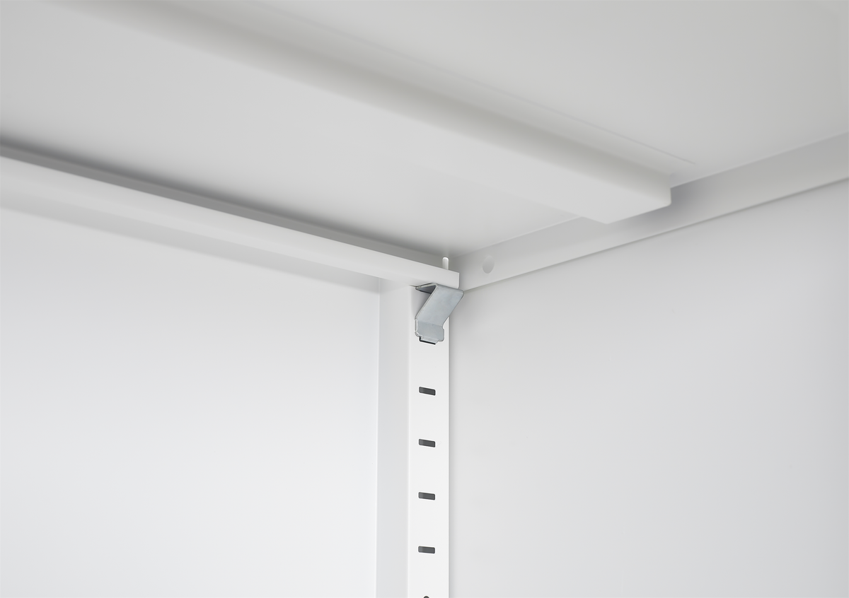 White Metal Kitchen Storage Cabinet, Kitchen Pantry Storage Cabinet with Doors and Shelves, Storage Cabinet with Adjustable Leveling Foot for Kitchen, Living Room and Dining Room W W328P194192-djyc