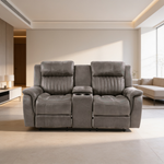 Contemporary Style 2pc Living Room Set 1x Sofa 1x Loveseat Cushion Back Horizontal And Vertical Tufting Slate Blue Primary Living Room Furniture-B011S02414 - 场景图