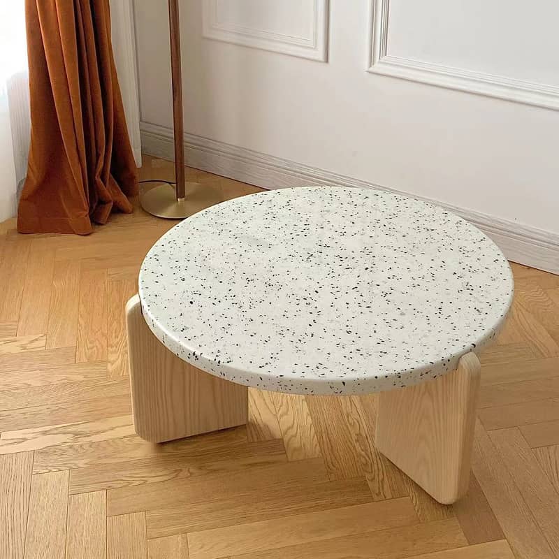 [幅70～80cm]センターテーブル ローテーブル セラミック天板 ホワイト アッシュ材 北欧 yw-212