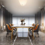 Elegant PU Leather Dining Chair - Modern Comfort & Style for Your Dining Room hlkwd-4103