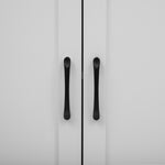 K&K 82.7 inch Kitchen Island with Extendable Dining Table for 4-6 Person,Two-tone Kitchen Table with Double-sized Storage, Power Outlet, Kitchen island with Storage 2 Drawers 2 Side Open Shelves,White N707S000010W-djyc