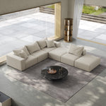 Oversized sponge cloud sofa,Modern Upholstered Sectional Sofa Couch Set,Modular 162" L Shaped Sectional Living Room Sofa Set With 6 Pillows,Free Combination Sofa Couch for Living Room,Bedroom W834S00324-djyc