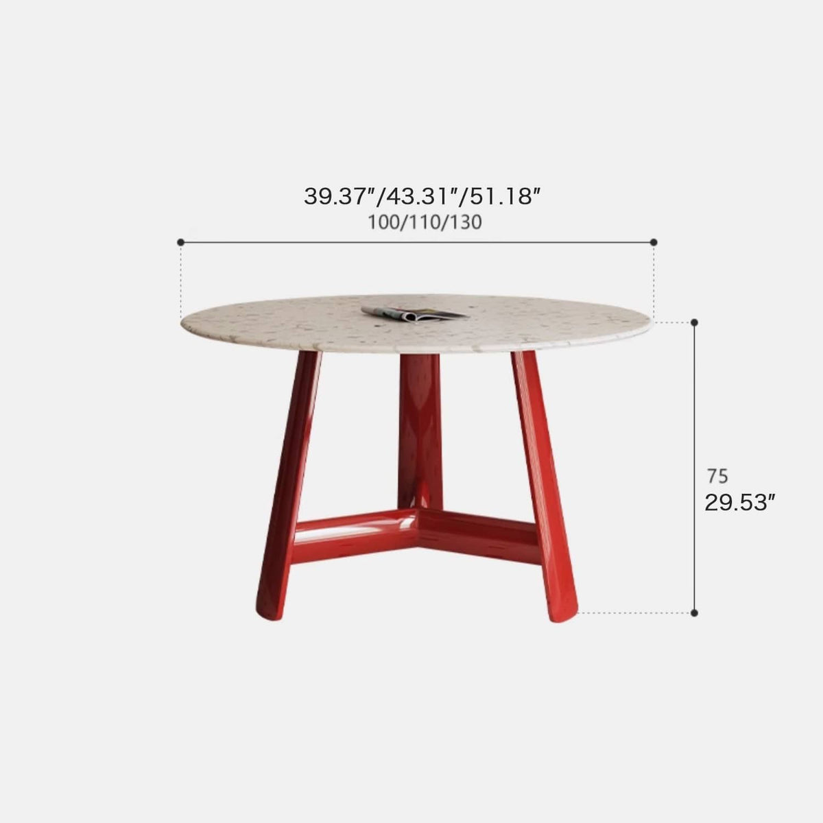 Stunning Terrazzo Beech Wood Table – Elevate Your Home Décor Elegantly fld-2752
