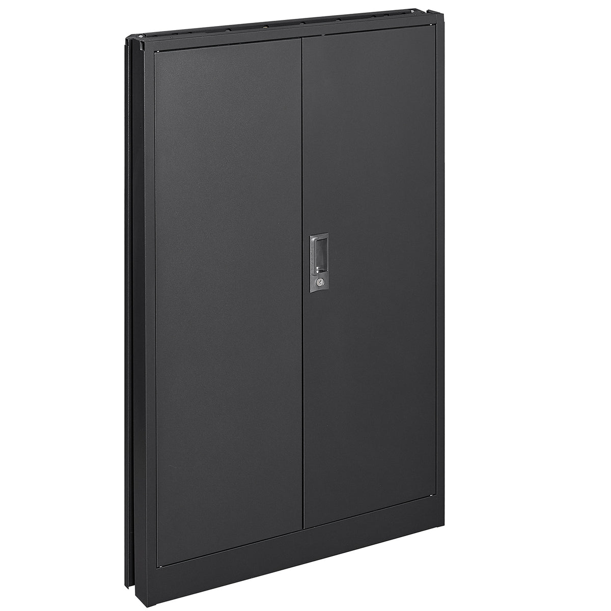 Metal Storage Cabinet with Locking Doors and Adjustable Shelf, Folding Filing Storage Cabinet , Folding Storage Locker Cabinet for Home Office,School,Garage, Black W124747827-djyc