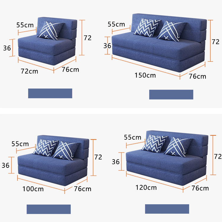 Luxurious Dark Gray-Blue Cotton-Linen Sofa - Modern Comfort in Light Khaki fsq-1416
