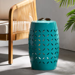 Modern Barrel Iron-Cut Side Table for Contemporary Spaces 61305.00TEL-djyc