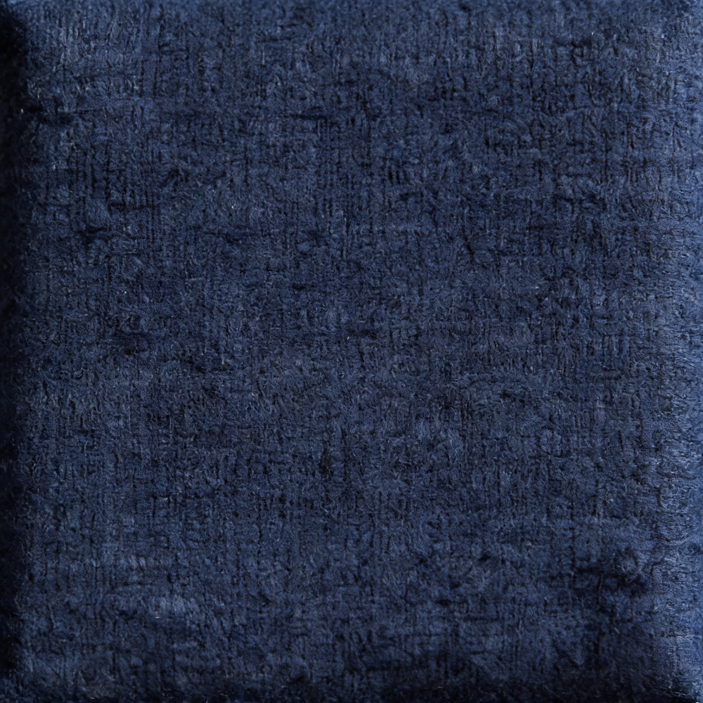 Contemporary 2pc Living Room Sofa Set Blue Chenille Upholstered Sofa Loveseat Plush Foam Padded Pocket Coils Solid Wood Furniture-B011S02487 - 细节图