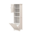 One-Compartment One-Door Tilt-Out Laundry Sorter Cabinet - White W1120P146256-djyc