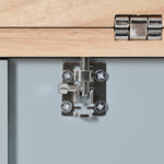 K&K Kitchen Island with Foldable Counter Top, Kitchen Storage Cart with Slide-Out Shelf, Towel Rack and Drawer, Rolling Kitchen Cart on Wheels, for Kitchen, Living Room, Dining Room, Grey Blue N707P173036G-djyc