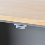 Rolling Mobile Kitchen Island with Solid Wood Top and Locking Wheels,52.7 Inch Width,Storage Cabinet and Drop Leaf Breakfast Bar,Spice Rack, Towel Rack & Drawer (Grey Blue) WF287035AAG-djyc