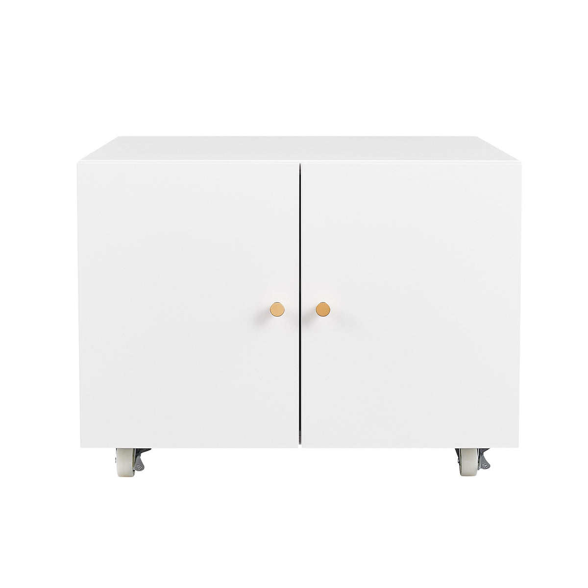 Office furniture Copier Cabinet white 2 door steel copier stand mobile pedestal file Printer Stand W124757932-djyc