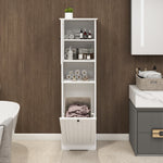 One-Compartment One-Door Tilt-Out Laundry Sorter Cabinet - White W1120P146256-djyc