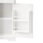 K&K 71" Farmhosue Pantry Bar Cabinet with Internal Storage Rack,Kitchen Cabinet with Hutch,Sliding Door,Power Outlet,Pegboard,Wine & Glasses Rack,3 Drawers,Rustic Coffee Bar Storage Cabinet,White Oak N707S000008W-djyc