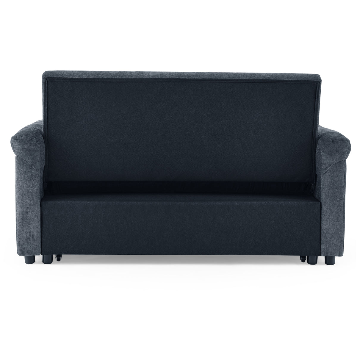 Loveseats Sofa Bed with Pull-out Bed,Adjsutable Back,Blue+ Grey W487109971-djyc