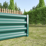 Raised Garden Bed Kit - Metal Raised Bed Garden 7.6x3.7x0.98ft for Flower Planters, Vegetables Herb Green W84090997-djyc