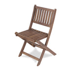 3-Piece Acacia Wood Bistro Set, Wooden Folding Patio Furniture for Garden Backyard Balcony Porch w/ 1 Coffee Table and 2 Foldable Chairs, Natural Stained W2640P209682-djyc