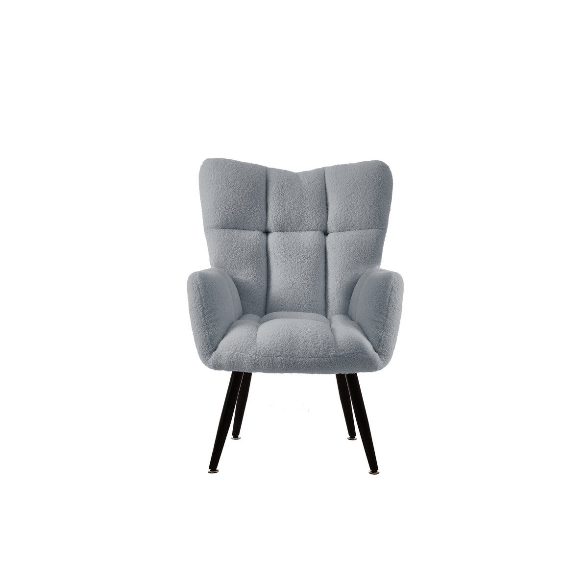 Modern Single Sofa Armchair with High Backrest Comfy Reading Chair for Small Spaces/Living Room/Bedroom/Apartment (COLOR:BLUE) W1669P175502-djyc