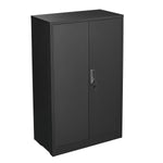 Metal Storage Cabinet with Locking Doors and Adjustable Shelf, Folding Filing Storage Cabinet , Folding Storage Locker Cabinet for Home Office,School,Garage, Black W124747827-djyc