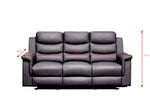 Reclining Loveseat with Middle Console Slipcover, Stretch Loveseat Reclining Sofa Covers (BLACK, 2 +3 Seat Recliner Cover with Console) W214S00021-djyc