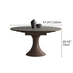 Luxurious Oak Wood & Sintered Stone Table - Perfect for Elegant Dining Spaces fjx-2681