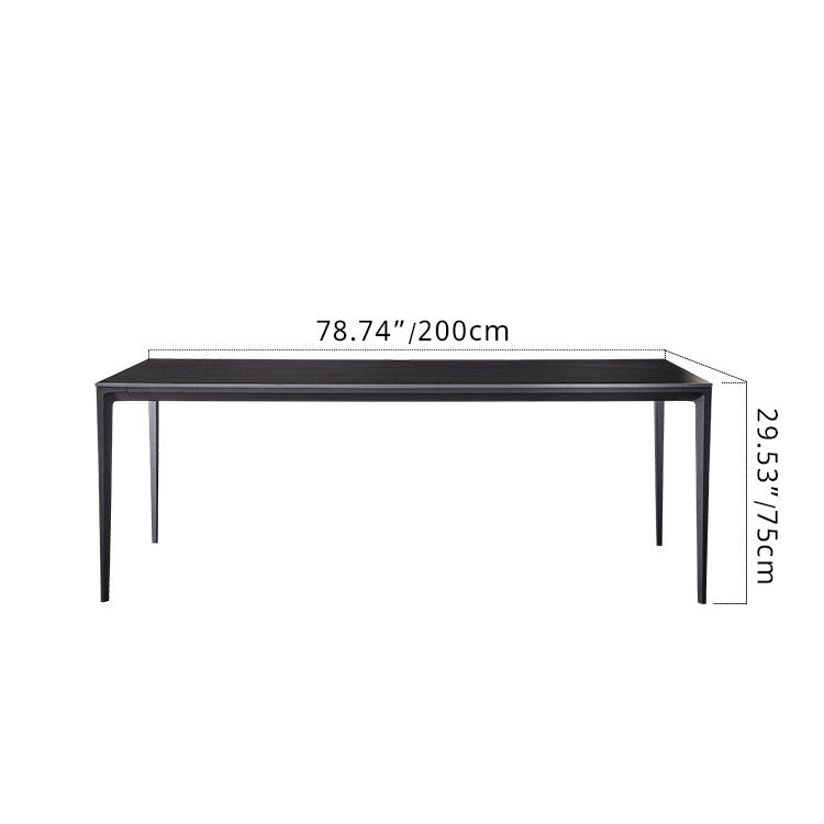 Durable Sintered Stone Aluminum Alloy Table - Modern Design for Home & Office fjx-2700