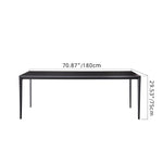 Durable Sintered Stone Aluminum Alloy Table - Modern Design for Home & Office fjx-2700