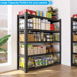 72.05 Inch Tall Black Metal Shelves with 5 Removable Dividers Are High Capacity and Load Bearing for Garages, Kitchens and Offices(72*47.27*23.62) W328P193845-djyc