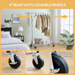 Clothes Rack Heavy Duty Clothing Rack 600LBS Rolling Clothes Racks for Hanging Clothes,Commercial Garment Rack Heavy Duty Clothes Rack Collapsible & Portable Clothing Rack with Wheels W1903P172820-djyc