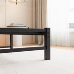 Full SizeMetal Bed Frame with Wooden Headboard, RGB Lights,Charger, Storage Shelf, Noise-Free, No Box Spring Needed,Rustic Brown W840P209896-djyc