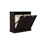 Two-Compartment Tilt-Out Laundry Sorter Cabinet-Black W1120139082-djyc