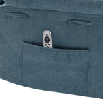 Power Recliner Chair with Adjustable Massage Function, Velvet Electric Power Chair for Elderly with One Side Pockets, Recliner Chair with Heating System for Living Room,Blue W1998120243-djyc