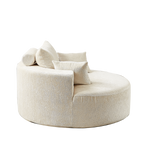 55'L Chenille Sponge single sofa,No Assembly Required,Fluffy Modern Sleeper Chair for Living room, Bedroom, Lounge and Projection Room(Not a swivel chair.) W834P221027-djyc