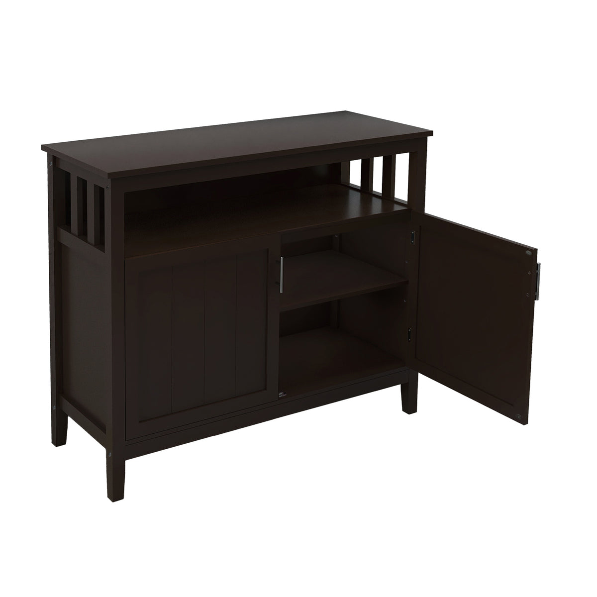 Kitchen Storage Sideboard And Buffet Server Cabinet-Brown Color W28209564-djyc