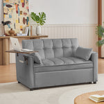 Elegant Velvet Convertible Sofa Bed: Adjustable Comfort & Easy Assembly for Versatile Use W588P190562-djyc