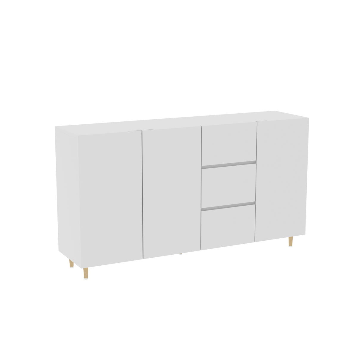 Versatile Side Cabinet with Ample Storage & Divided Display: Ideal for Dining Room & Living Room Settings W1278S00032-djyc