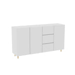 Versatile Side Cabinet with Ample Storage & Divided Display: Ideal for Dining Room & Living Room Settings W1278S00032-djyc