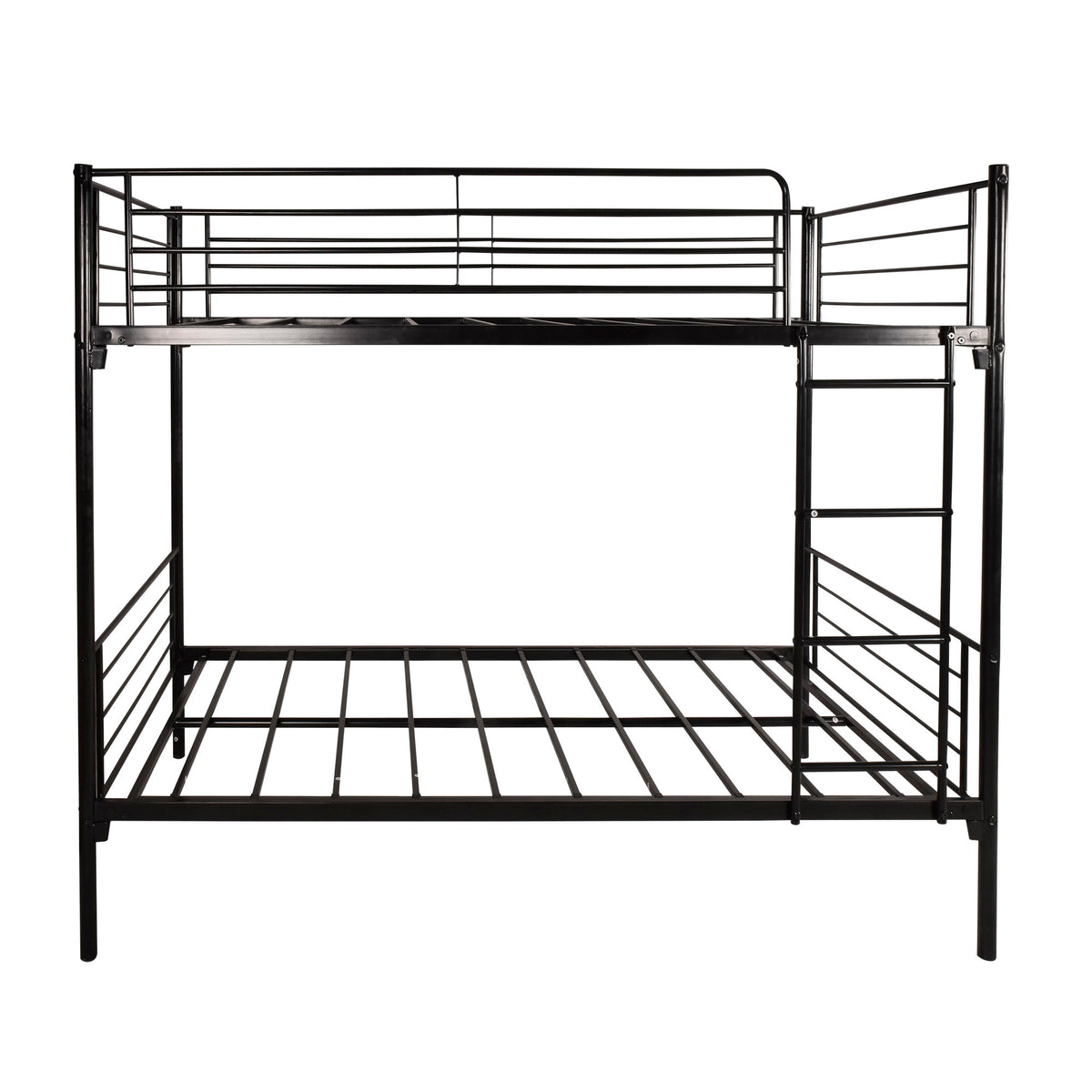 Twin over Twin Bunk Bed, Metal Frame with Ladder W84034154-djyc