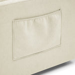 Loveseats Sofa Bed with Pull-out Bed,Adjsutable Back and Two Arm Pocket,Beige (54.5"x33"x31.5") W48766863-djyc