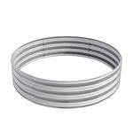 47.24*11.4" Tall Round Raised Garedn Bed,Metal Raised Beds for Vegetables, Outdoor Garden Raised Planter Box, Backyard Patio Planter Raised Beds for Flowers, Herbs, Fruits Silver W840116763-djyc