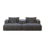 55-inch Chenille Sponge Sofa Lounge Chair,No Assembly Required,Fluffy Modern Sleeper Chair for Indoor Living Room Bedroom W834P221021-djyc