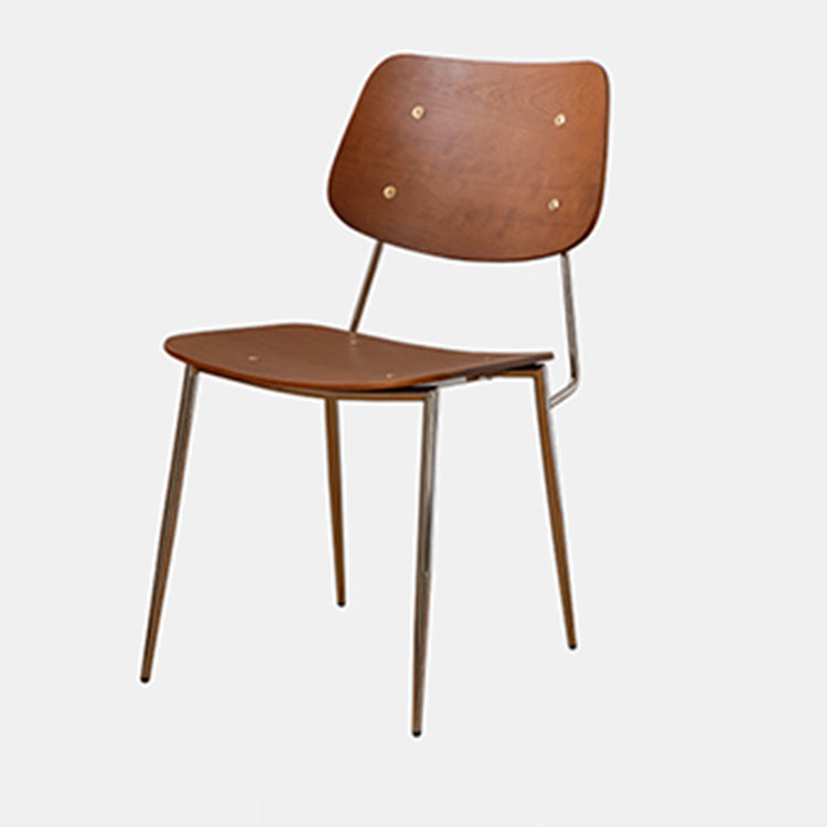 Elegant Cherry Wood Dining Chair with Rattan and Faux Leather Finish fpmxm-2772