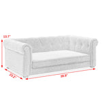 Elegant Rectangle Pet Bed for Medium and Large Dogs, Durable Elevated Dog Sofa Bed, Comfortable Dog Couch, Modern and Stylish Dog Sofa for Large Dogs,Beige W487P189543-djyc