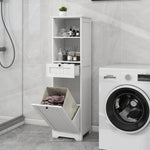 One-Compartment One-Drawer Tilt-Out Laundry Sorter Cabinet - White W1120P146259-djyc