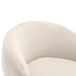 360 Degree Swivel Cuddle Barrel AccentChairs, Round Armchairs with Wide Upholstered, FluffyFabric Chair for Living Room, Bedroom, Office, Waiting Rooms W1539P147080-djyc