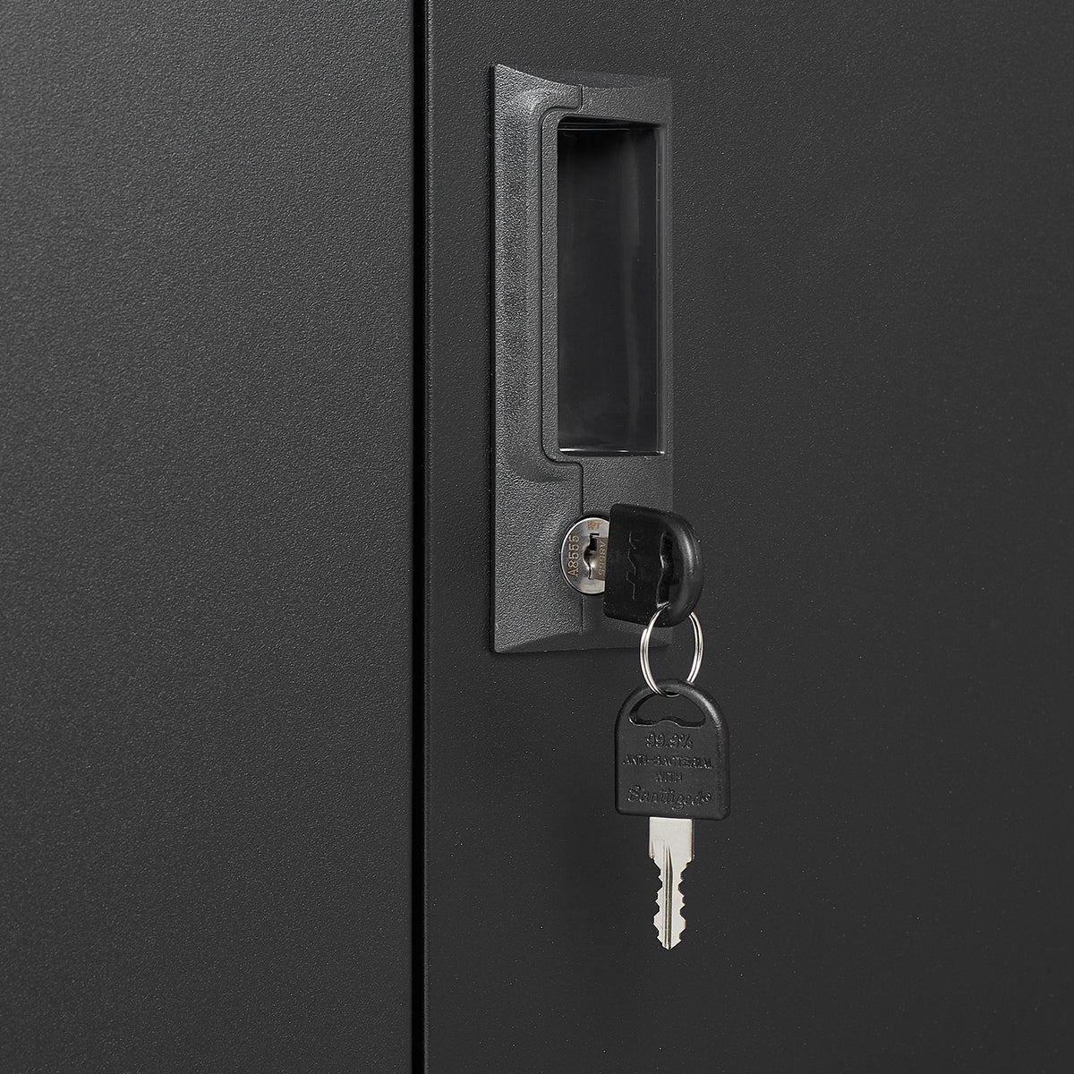 Metal Storage Cabinet with Locking Doors and Adjustable Shelf, Folding Filing Storage Cabinet , Folding Storage Locker Cabinet for Home Office,School,Garage, Black W124747827-djyc