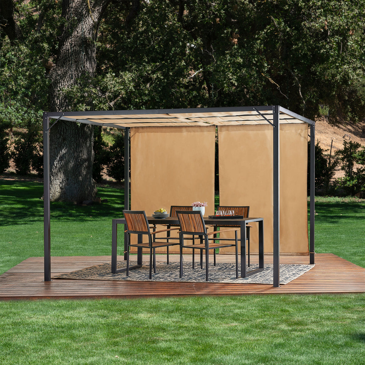 Create a Magical Retreat in Your Backyard with This Elegant Covered Gazebo 63099.00BGE-djyc