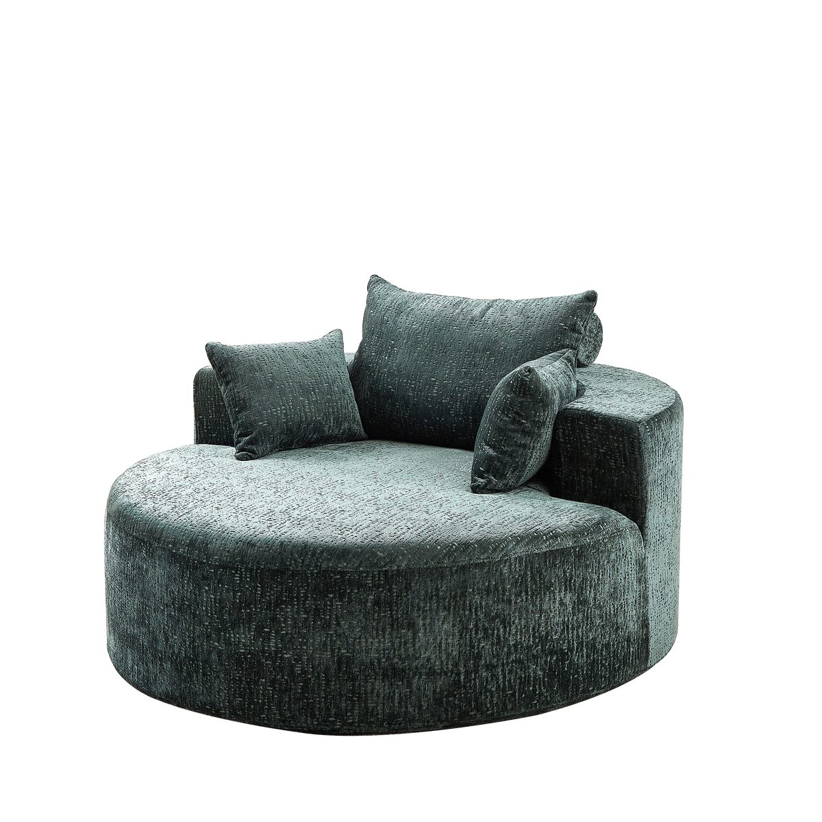 55''L Chenille Sponge single sofa,No Assembly Required,Fluffy Modern Sleeper Chair for Living room, Bedroom, Lounge and Projection Room(Not a swivel chair.) W834P221025-djyc